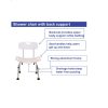SHOWER CHAIR WITH BACKSUPPORT - Image 2